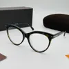 Marco de anteojos para mujeres lente transparente hombres gasses estilo de moda protege los ojos UV400 con el caso 5827