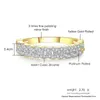 Bagues de grappe bague en chaîne en or avec pierre de Zircon Bling pour les femmes bijoux de mode fiançailles de mariage 2022 tendance