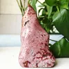 Decorative Figurines Natural Stone Ocean Jasp Cream Torch Crystal Display Home Decoration Color Romantic Multi-inclusions