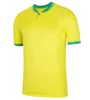 2023 2024 Brasil Camisa de Futebol Marcelo Pele Paqueta Neres Coutinho Firmino Jesus 22 23 Brasil Camisa de Futebol Kids Kit Homens Mulheres