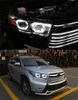 Światła na głowę samochodu części do nowego Kluger 20 15-20 17 Highlander LED Front Reflight Wymiana DRL Daytime Light Projector