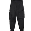 Pantalon masculin Techwear hip hop streetwear cargo hommes grandes poches de taille élastique joggers pantalon décontracté