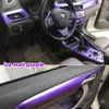 For BMW X1 F48 2016-2021 Car-Styling 3D/5D Carbon Fiber Car Interior Center Console Color Change Molding Sticker Decals