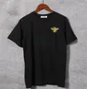 Heren T-shirts Rhinestone Two Side Designer T-shirt Men Topkwaliteit merkpatroon T-shirts