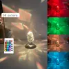 Luci notturne Luce Ombra K9 Lampada in pietra di cristallo 16 colori Controllo RGB Tavolo con diamanti Design della moda Decorazione della casa Camera da letto Soggiorno