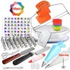 Bakeware Tools 90PCS Baking Tool Set DIY Cake Decorating Stainless Steel Pastry Nozzles Kit Flower Icing Piping Fondant