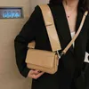 Evening Bags J Shoulder hand luxury bags Design crossbody purse Women's Fashion Versatile Small Square French Stick Underarm Bag 11