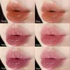 Lipgloss Crystal Jelly Spiegel Lipgloss erzeugen pralle Lippen langlebig feuchtigkeitsspenzig glänzende flüssige Lippenstift Glitter -Kosmetik