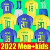 2022 2023 Camiseta de Futbol Brezilya Futbol Futbol Gömlek Coutinho Firmino Brasil 22 23 Brezilya Maillots Marquinhos Vini Jr Antony Silva Dani Alves