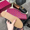 Scarpe casual di marca da donna di alta qualità Pelle moda firmata con fibbia trapano Scarpe da pescatore Scarpe da guida comode Taglia piatta 35-41 con scatola