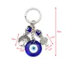 Portachiavi turco Evil Eye Lucky Blue Eye Tree Of Life Charm Portachiavi Vintage Portachiavi per uomo Donna Ciondolo chiave auto