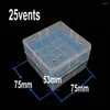 4pcs/lot 1.8/2ml Plastic Frozen Tube Box Lab Cryo Storage Rack Freezing Holder 25 Vents