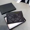 2022 CC Bag Designer Torby męskie uchwyt na kartę luksusowy krótki portfel skórzana torebka mężczyźni kobiety