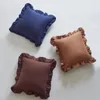 Taie d'oreiller couleur unie coussin carré taie d'oreiller choses utiles pour la maison taies d'oreiller décoratives Anime corps literie douce