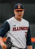 College Baseball nosi college NCAA Custom Illinois Fighting Illini Baseball Jersey 15 Taylor Jackson 4 Cam McDonald 14 Jackson Raper 23 Branden Comia 34 Ryan Hamp