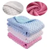Одеяла пеленание рожденные детские подгузники термические мягкие флисовые одеяло Сплошные постельные принадлежности набор хлопчатобумажного одеяла 220915