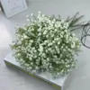 Floras de seda artificial de seda falsa de gipsophila solteira de gigso branco único Planta Casa Decoração de Casamento FY3762 916