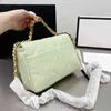 Tasarımcı Klasik Omuz Bag Lady 19 Elmas Çantalar Zincir Crossbody Elmas Çantalar Zincir Lady Cüzdan 220902