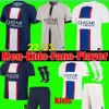 versione giocatore 21 22 23 Maglia da calcio MBAPPE MARQUINHOS VERRATTI 2021 2022 2023 Maglia da calcio da uomo Maillots PSGS SERGIO RAMOS DI MARIA DRAXLER