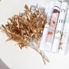 Decorative Flowers Plant Christmas Ornament Gift Box Adornment Artificial Flower Simulation Leaf Gold Silver