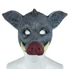 Masques De Fête 3D Réaliste Masque De Sanglier PU Mousse Porc Couverture De Visage Dress Up Party Animal Cosplay Rave Masque Halloween Mascarade Accessoires De Fête 220915