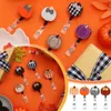 Andra kontorsskolatillförsel L Halloween Thanksgiving Fall Pumpkin Holiday Badge Reels For Nurses Holder Rustic Felt Emb Packing2010 AM2KW