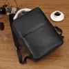 5A top quality leather bag fashion backpack urban lightweight backpack schoolbag shoulderbag messenger bag cross body Business Briefcase