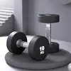 Yuvarlak Başlı Dumbbell Tatsız Tam Ağırlık 2.5kg-25kg Sabit Demir Salon Fitness Ekipmanları Hareket