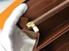 Fashion Women Clutch Purse Pu Leather Munt Wallet Card Holder enkele ritsje Wallets Ladies Lange klassieke portemonnees met oranje dooskaart 60017