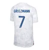 22/23 French Kante Benzema Mbappe Soccer Jersey 2022 France Griezmann Giroud Pavard Men Shirt Kimpembe Saliba Varane Dembele Football Uniforme