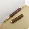 هدية أقلام Rollerball 1pc/Lot Metal Wooden Smooth Writing Point 0.7 مم حبر أسود تعبئة الحبر الملحوصات المكتبية