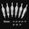 Tattoo Needles Bayonet port Cartridges Sterilized 1R 3R Permanent Makeup Machine For PMU Eyebrow Liner Lips Supplies 220916