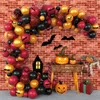 Party Decoration Halloween Ballonnen Set Arch Garland Kit Diy Big Spiders Pumpkin Bat latex Indoor Outdoor 220915
