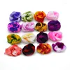 Decorative Flowers 5pcs Color Mix Nylon Stocking Ronde Flower Material Tensile Accessory Handmade Wedding Home DIY