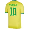 JOVEM MEN SOCUCENTE 2022 CATAR CONDA DO CATAR Jerseys Brasil Sele￧￣o nacional Dani Alves Ribeiro Roberto Firmino Gabriel Jesus Junior Antony Alisson Kaka Kits de camisa de futebol