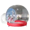 Entrega atividades ao ar livre 4x3m 5x3m gigante globo de neve inflável de Natal com túnel para 2301773