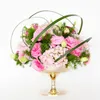 Fashion Wedding Table Centerpieces Decoration Plastic Flower Rack Wine Cup Design Flowerpot For Party Site Layout Props