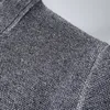 L￣ de l￣ masculina Blends Solid Color Cardigan Jacket Men Knit Stand Casual Collar Cardigan Cardigan Men Corean Khaki preto cinza grande jaqueta de tamanho grande 220915