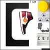 저장 상자 쓰레기통 패션 패션 매그네틱 플로팅 신발 디스플레이 스탠드 및 쇼핑 LED 조명 X0 ZLNEWHOME DHL71