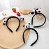 Accessori per capelli Cute Cartoon Panda Fascia elastica Forcina per ragazze Fermacravatta in gomma Spilla Fermagli per capelli Copricapo