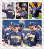 College Baseball Wears College NCAA Custom Cal Bears Baseball Jersey 19 Steven Zobac 39 Vaughn Mauterer 41 Reuben Drogin 6 Aaron Roberts 18 Joe Ammirato 43 Mitch B