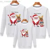 Famille correspondant tenues nouveau pull trois pièces à la mode robe de noël famille plus velours épais à manches longues 2022 mère-fille parent-enfant à capuche L220916