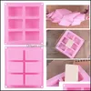 Baking Moulds 6 Grid Square Sile Baking Mold Cake Pan Molds Handmade Biscuit Soap Mod Dishwasher Drop Delivery 2021 Home Garden Kitch Dhuay
