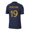 S-4xl 2022 Jersey de football français Version Benzema du Leceneur Shirts MBAPE GRIEZMANN POGBA KANTE MAILLOT FOOT KIT CHIRT