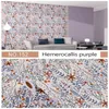 Wallpapers Modern Flower Pattern Self-Adhesive Wallpaper Living Room Background Furniture Sticker DIY Home Decoration Solid Color