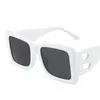 Zonnebril Klassieke Zwarte Dames Dames Trendy Designer Vierkante Zonnebril Retro B-Decoratieve Shades Eyewear UV400