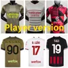 Player Version 2022 2023 IBRAHIMOVIC TOMORI Soccer Jerseys AC 22 23 milans BRAHIM GIROUD TONALI KESSIE THEO REBIC R.LEAO Football Shirt S.CASTILLEJO Jersey