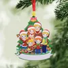 Kişiselleştirilmiş hayatta kalan aile süsü 2022 Noel dekorasyonları Diy İsim Kutsama Noel Ağacı Asma Kolye Kutsağı