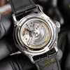 Lüks Mens Watch Designer Watches Cal.928 MECHANCIAL AUTATIC HAREKET SAFPHIRE Pencere Rezervi De Marche Koltwatches Calfskin Strap 42mm Palyaço