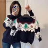 Familjmatchande kläder Familjen Look Mother Daughter Pullover Sweaters Christmas New Year Cotton Sweater Family Matching Outfits Mom and Me Clothes L220916